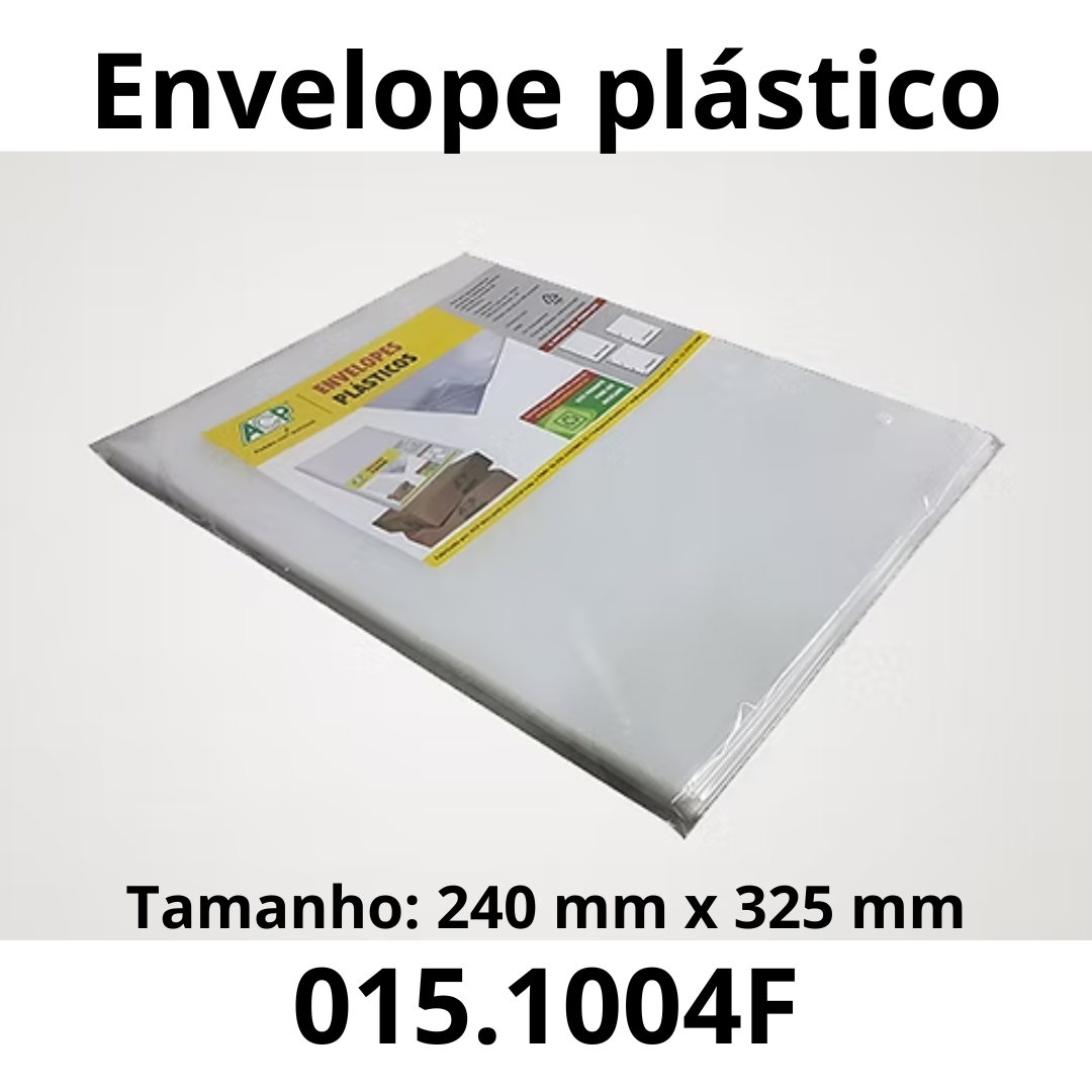 SACO PLÁSTICO EXTRA GROSSO 0,15 4 FUROS 240X325 OF