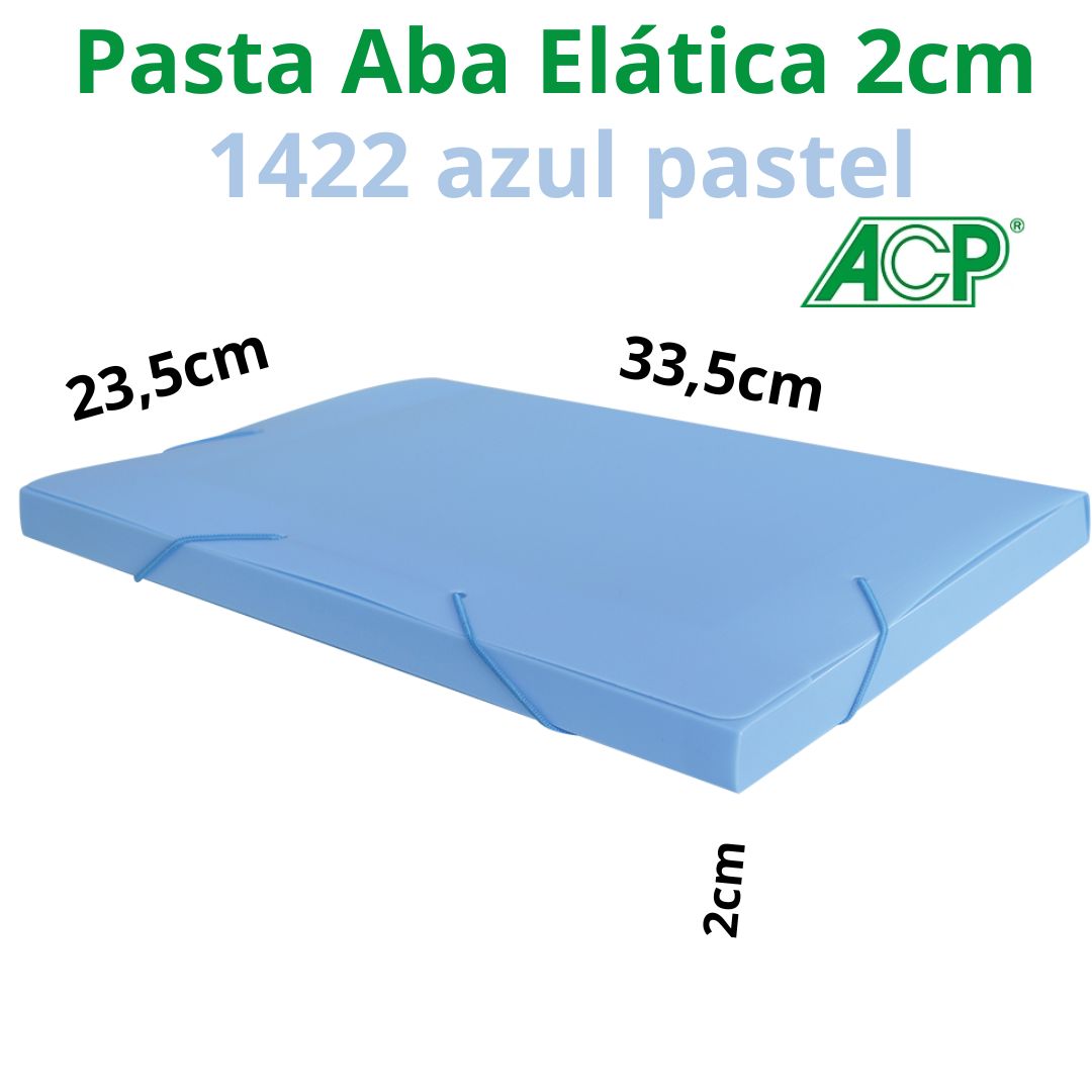 PASTA ABA ELÁSTICA ACP 2CM PASTEL 1422.AZ