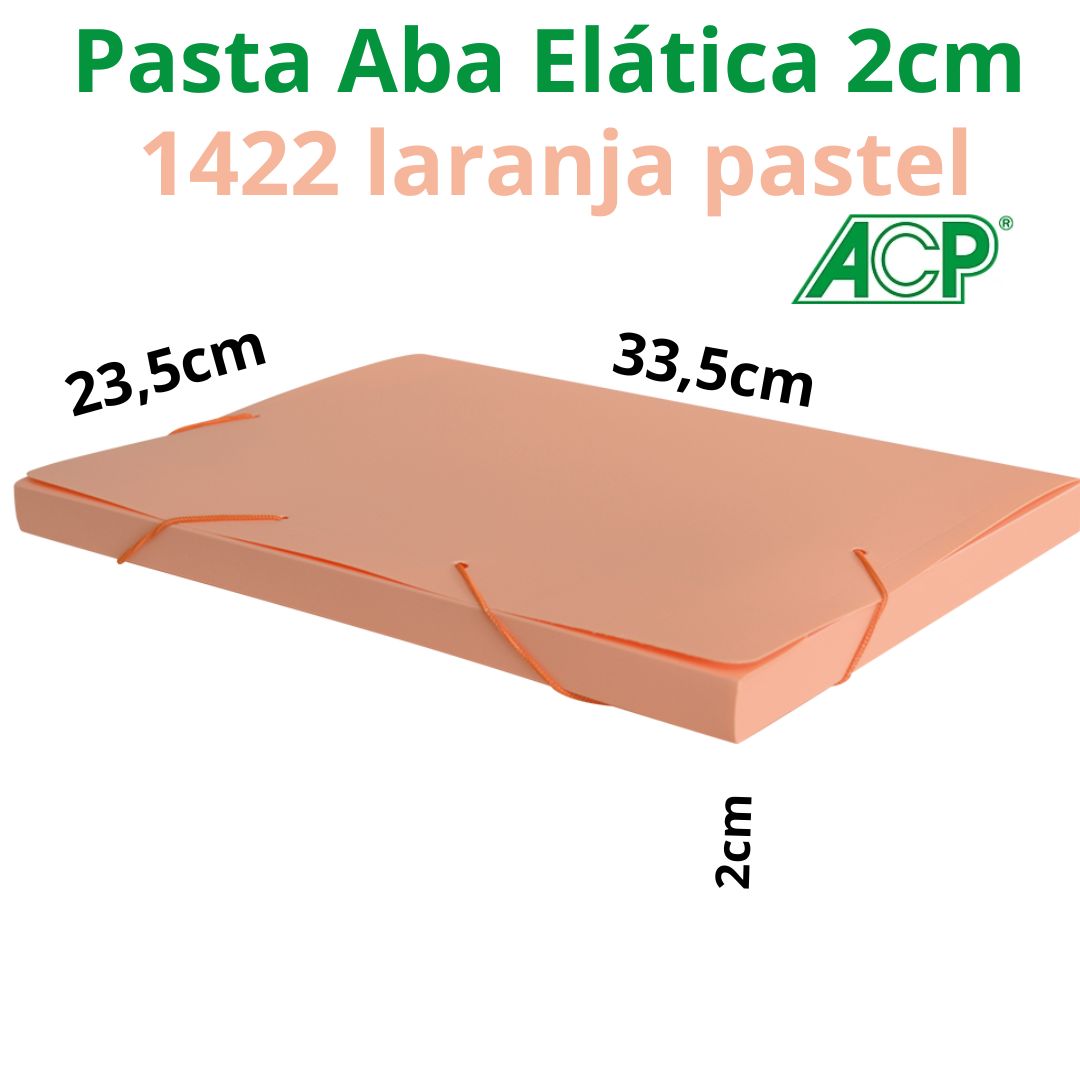 PASTA ABA ELÁSTICA ACP 2CM PASTEL 1422.LA