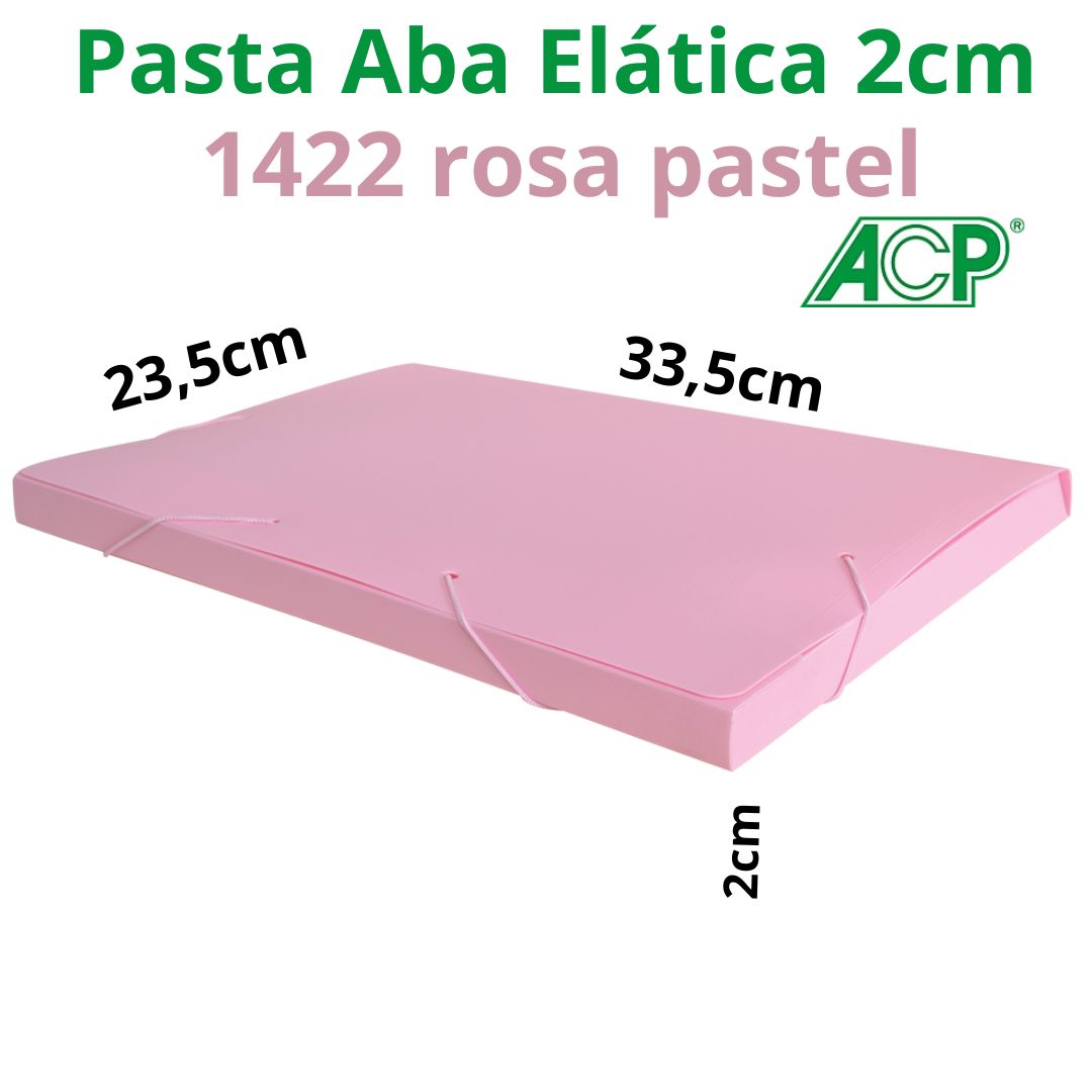 PASTA ABA ELÁSTICA ACP 2CM PASTEL 1422.RS