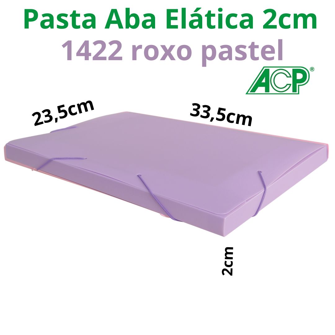 PASTA ABA ELÁSTICA ACP 2CM PASTEL 1422.RX