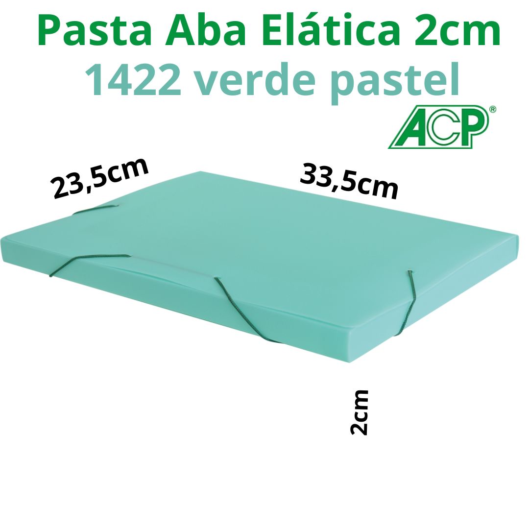 PASTA ABA ELÁSTICA ACP 2CM PASTEL 1422.VD