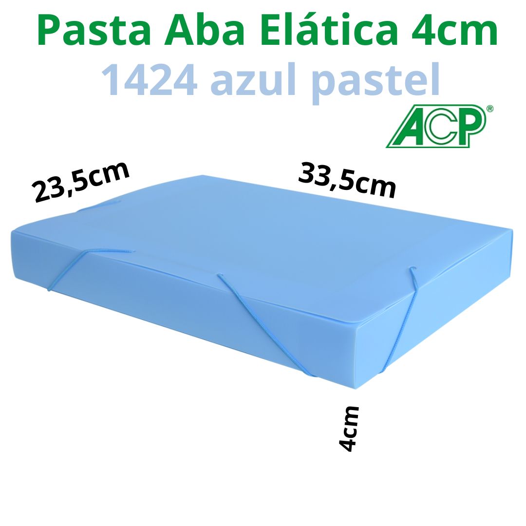 PASTA ABA ELÁSTICA ACP 4CM PASTEL 1424.AZ