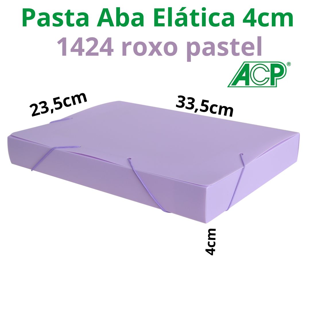 PASTA ABA ELÁSTICA ACP 4CM PASTEL 1424.RX