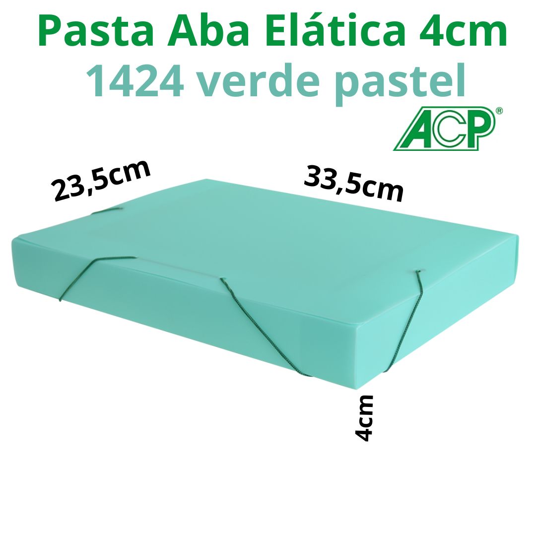 PASTA ABA ELÁSTICA ACP 4CM PASTEL 1424.VD