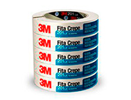 FITA CREPE 3M 201-LA 18MMX50M C/6 PROFISSIONAL