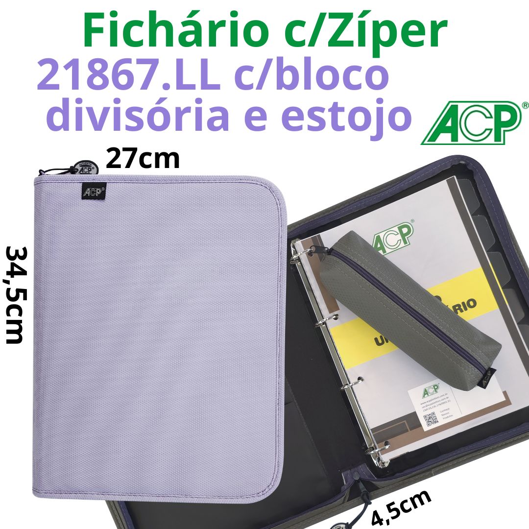 CADERNO ARG. SWEET ACP 96FLS 6DIV.ESTOJO 21867.LL