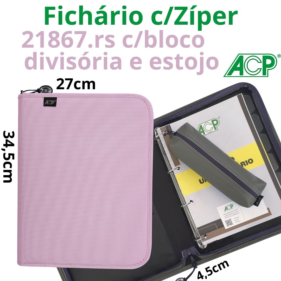CADERNO ARG. SWEET ACP 96FLS 6DIV.ESTOJO 21867.RS