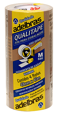 FITA QUALITAPE KR EMPACOTAMENTO 48MMX40M PCT.C/4