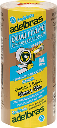 FITA QUALITAPE KR EMPACOTAMENTO 48MMX45M C/4