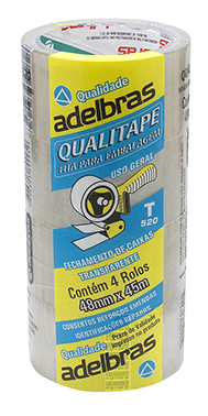 FITA QUALITAPE TP EMPACOTAMENTO 48MMX45M C/4