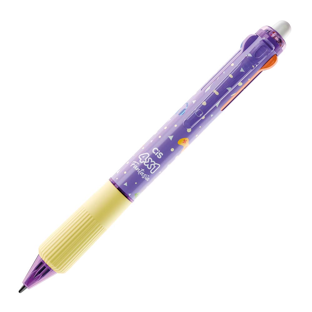 CANETA APAGAVEL FANTASIA 4X1 GAME 0,7 CIS CX.C/6