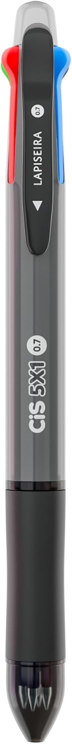 CANETA LAPISEIRA CIS 5X1 CX C/6 PRETA