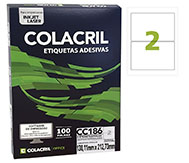 ETIQUETA ADESIVA COLACRIL CC186 100F 138,11X212,73