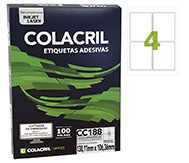 ETIQUETA ADESIVA COLACRIL CC188 100F 138,11X106,36