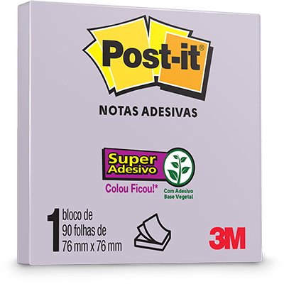 BLOCO ADESIVO 76X76 3M POST-IT 90FLS LL