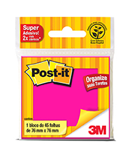 BLOCO ADESIVO 76X76 3M POST-IT 45FLS RS