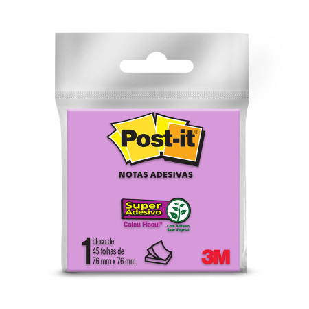 BLOCO ADESIVO 76X76 3M POST-IT 45FLS RX