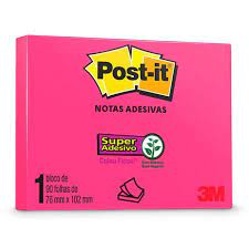 BLOCO ADESIVO 76X102 3M POST-IT 90FLS RS POPPY