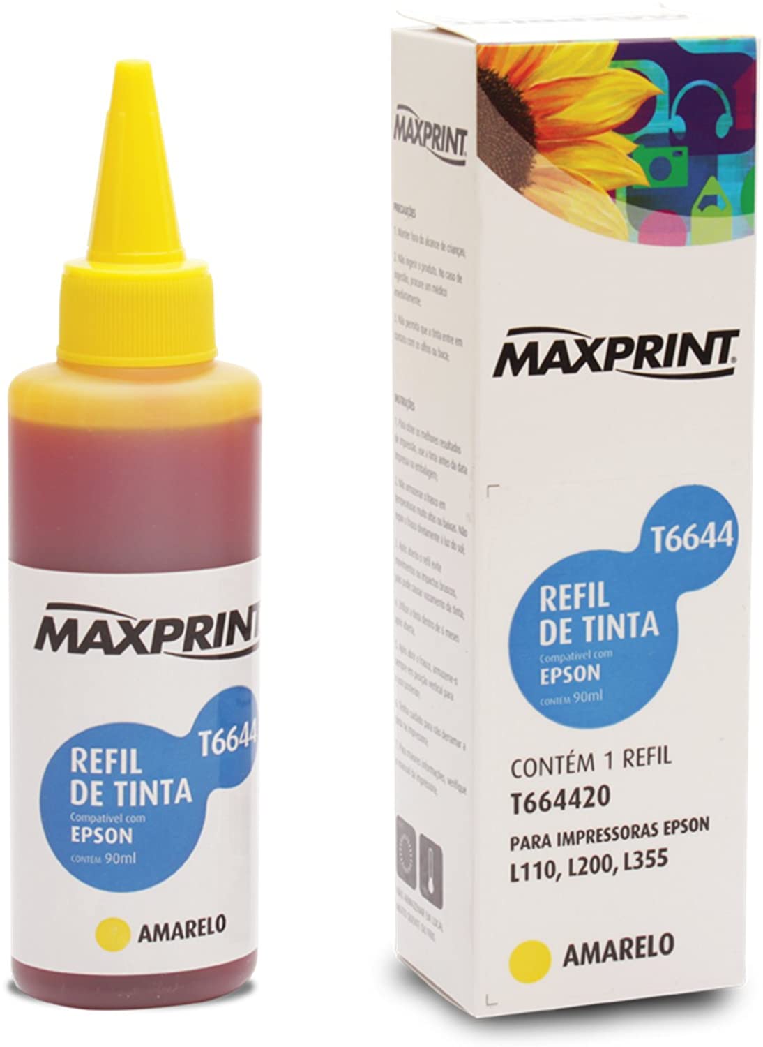 REFIL DE TINTA MAXPRINT COMP EPS YELG T664