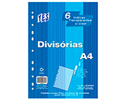 DIVISÓRIA C/6 A4 TP C/VISOR YES CR