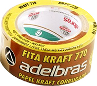 FITA KRAFT 770 SLEEVE 48MMX50M (CORRUGADA) ADELBRA