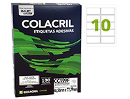 ETIQUETA ADESIVA COLACRIL CC199F 100F 46,56X77,79