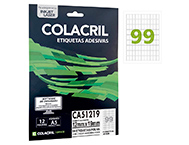 ETIQUETA ADESIVA COLACRIL CA51219 12F 12X19 A5 QUA