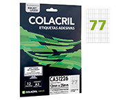 ETIQUETA ADESIVA COLACRIL CA51226 12F 12X26 A5 QUA