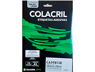 ETIQUETA ADESIVA COLACRIL CA598138 12F 98X138,5 A5