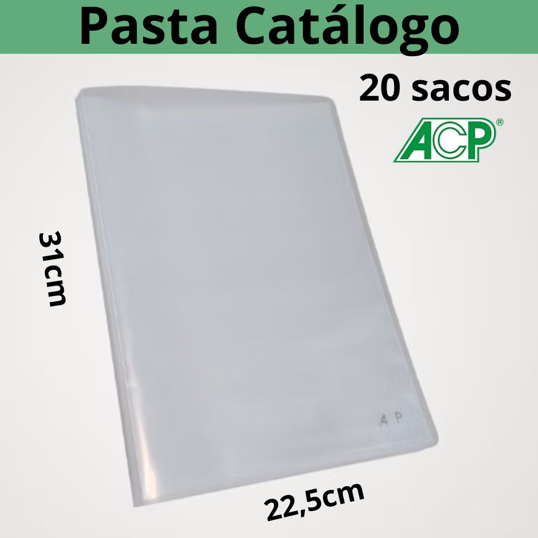 PASTA CATÁLOGO C/20 PLÁSTICOS ACP A4 2271.CR