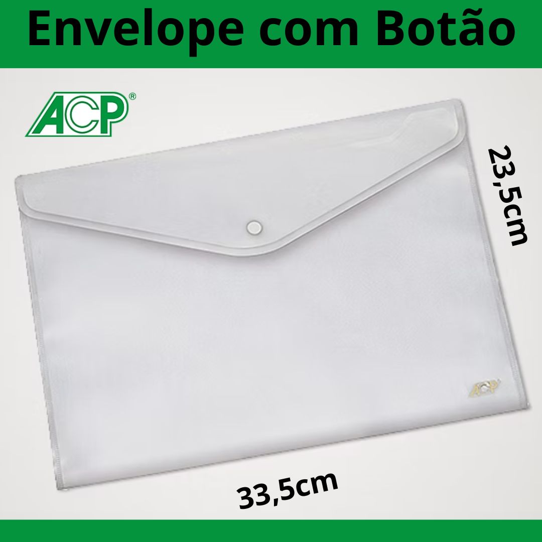 PASTA ENVELOPE COM BOTÃO HORIZONTAL ACP 1087.CR