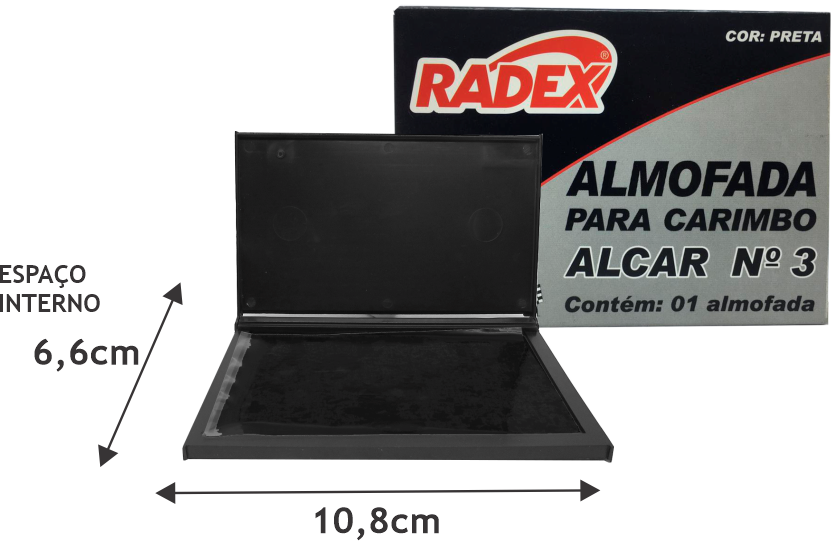 ALMOFADA P/CARIMBO N.3 ALCAR RADEX VD