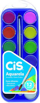 AQUARELA CIS ESTOJO C/12 CORES