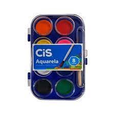 AQUARELA CIS ESTOJO C/8 CORES