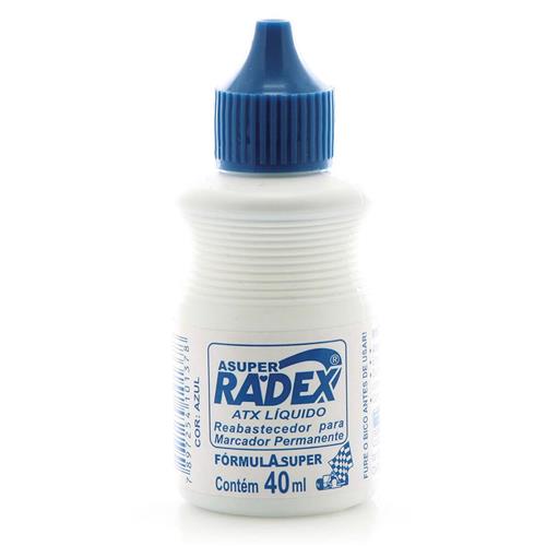 TINTA REABASTECEDORA 40ML RADEX ATX CX.C/12 AZ