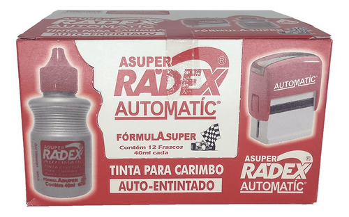 TINTA P/CARIMBO REINTINTADOR 40ML RADEX CX.C/12 VM