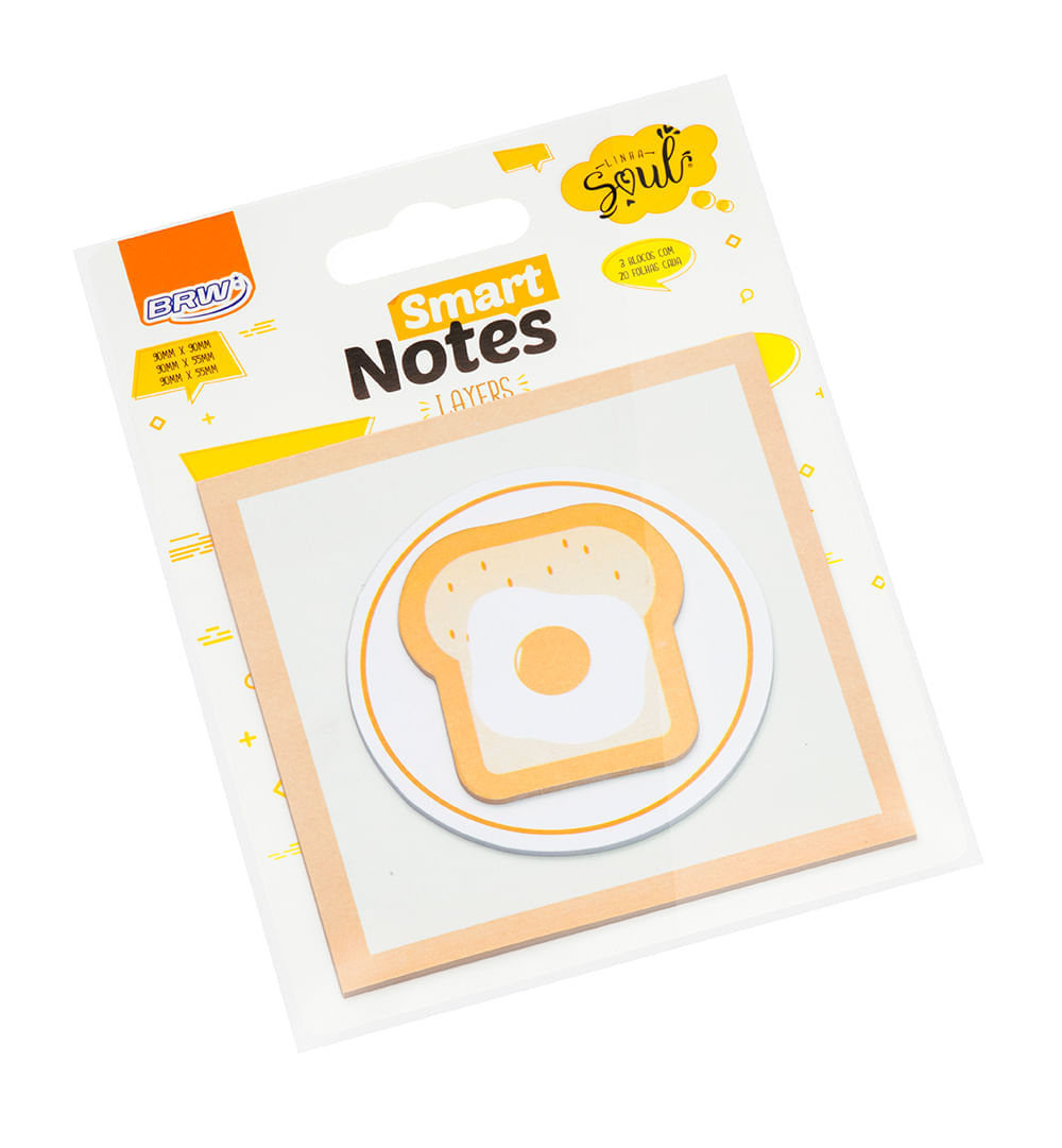 BLOCO SMART NOTES LAYERS OVO 20FLS 3BLOCOS