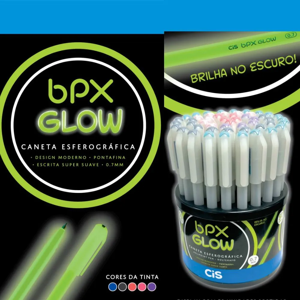 CANETA BPX GLOW 0,7 CIS DISPLAY C/50