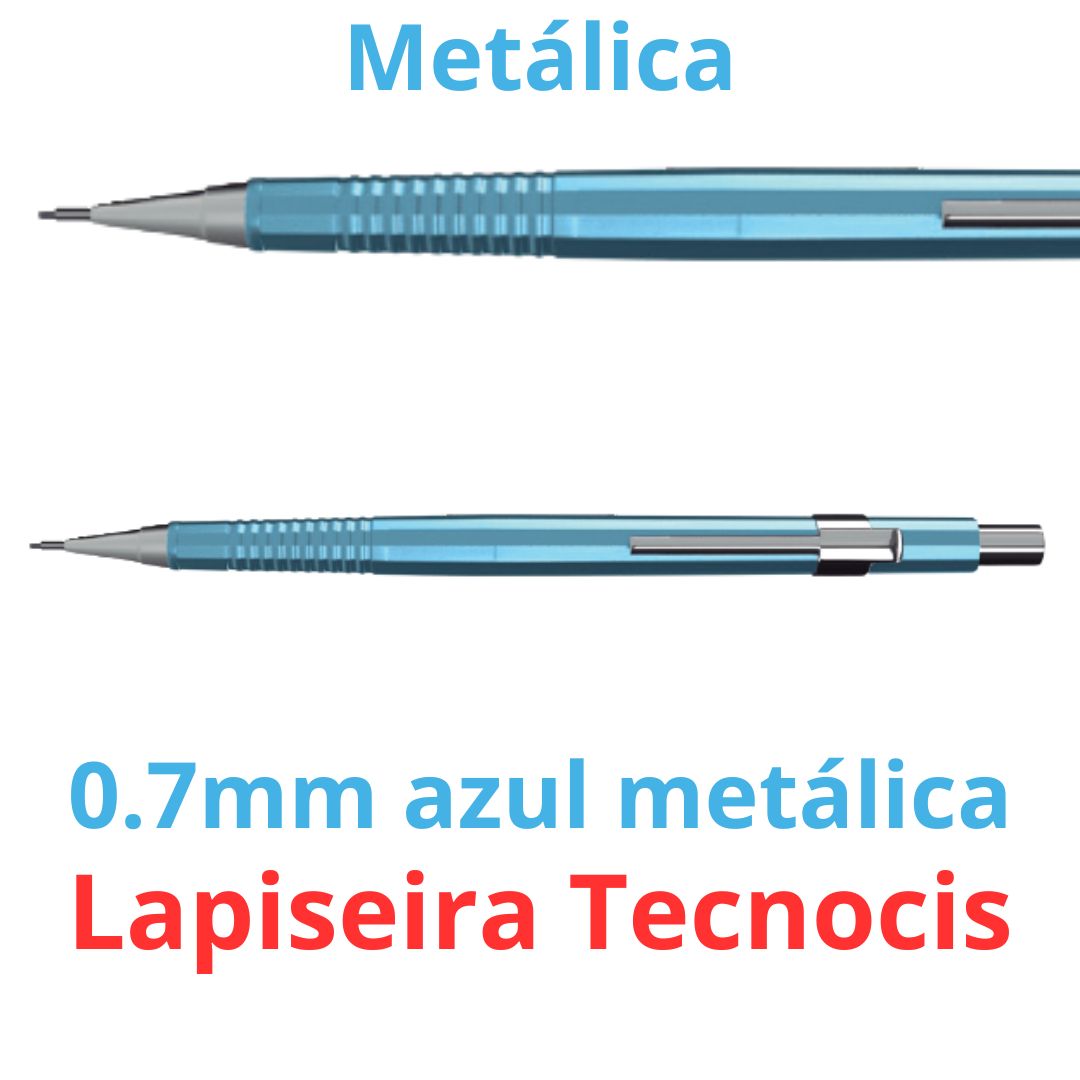 LAPISEIRA 0,7 TECNOCIS AZUL CLARO METALICO