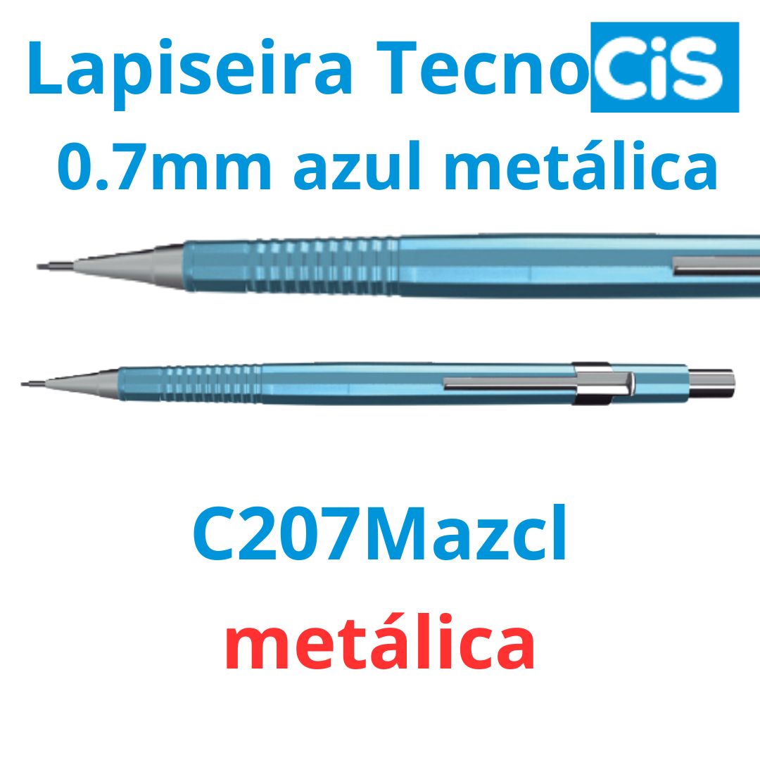 LAPISEIRA 0,7 TECNOCIS AZUL CLARO METALICO