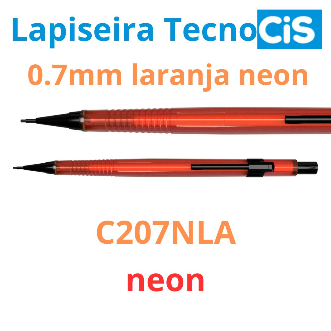 LAPISEIRA 0,7 TECNOCIS NEON LARANJA