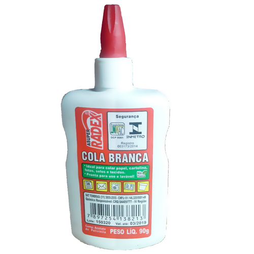 COLA BRANCA LÍQUIDA 90GR RADEX C/12