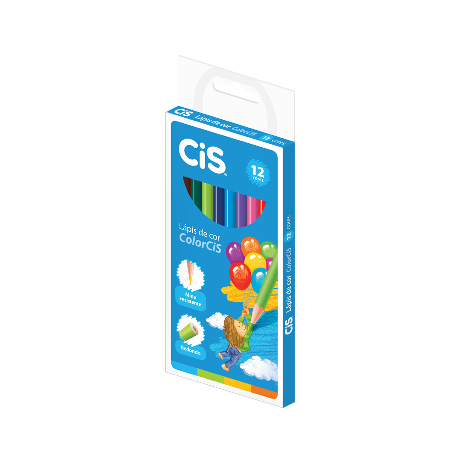 LÁPIS DE COR CIS SUPER COLOR 12 CORES