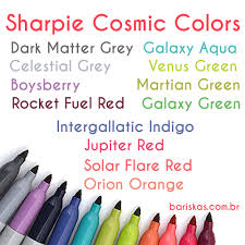 MARCADOR PERMANENTE SHARPIE FINO COSMIC COLOR CX12