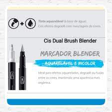 CANETA DUAL BRUSH CIS BLENDER 00 TRANSPARENTE