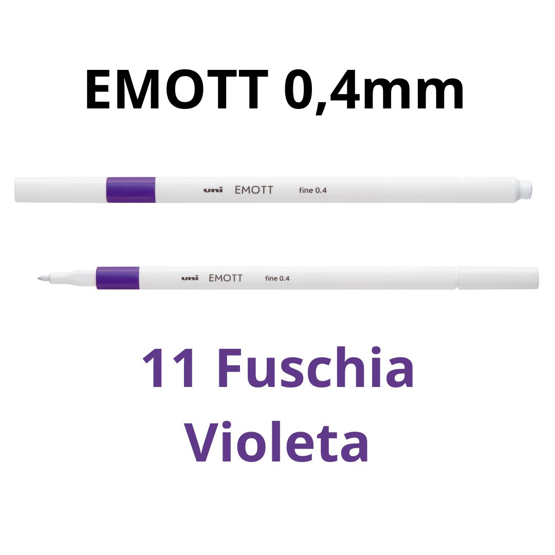 CANETA HIDROGRÁFICA EMOTT 0,4 UNI FUCHSIA 11