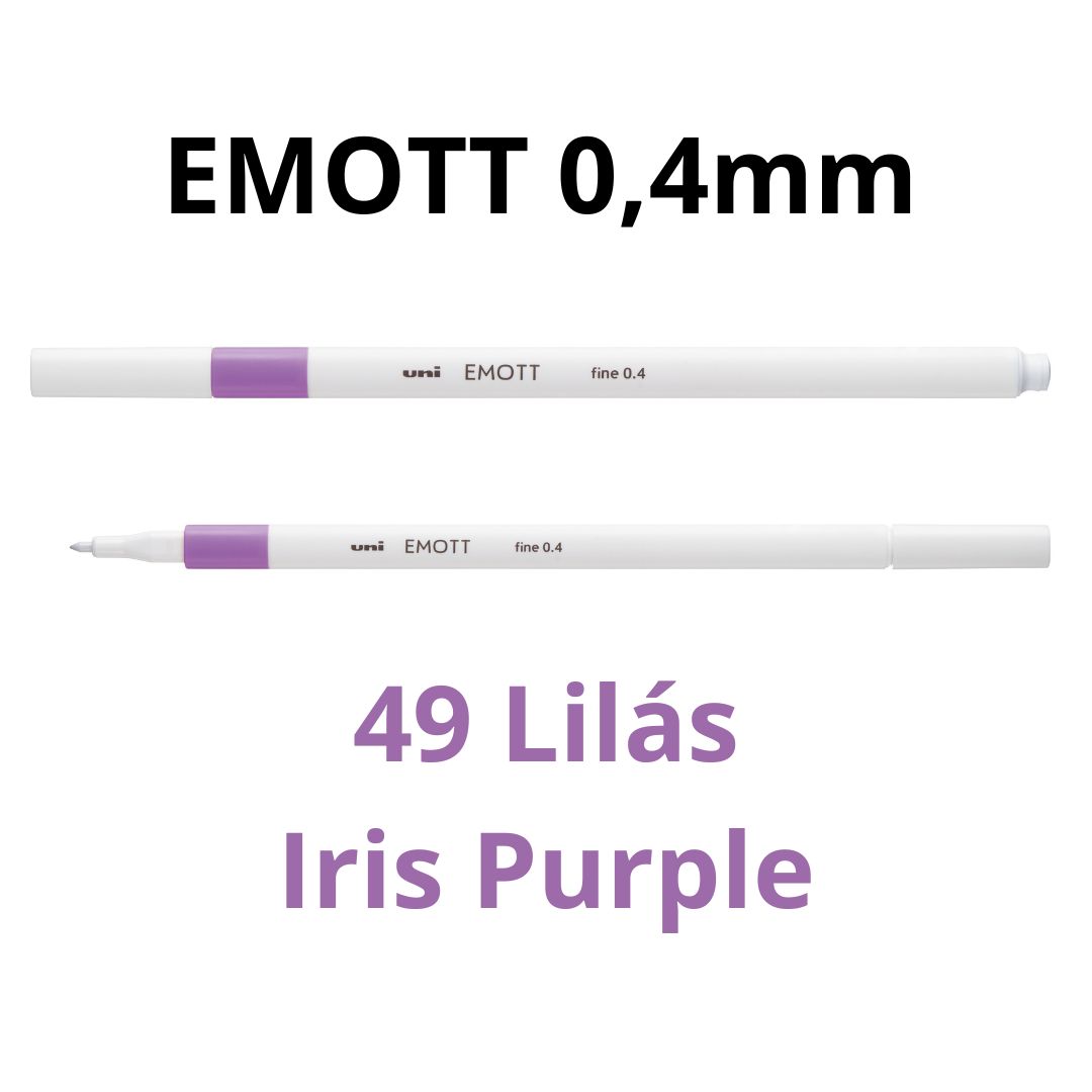 CANETA HIDROGRÁFICA EMOTT 0,4 UNI LILÁS 49