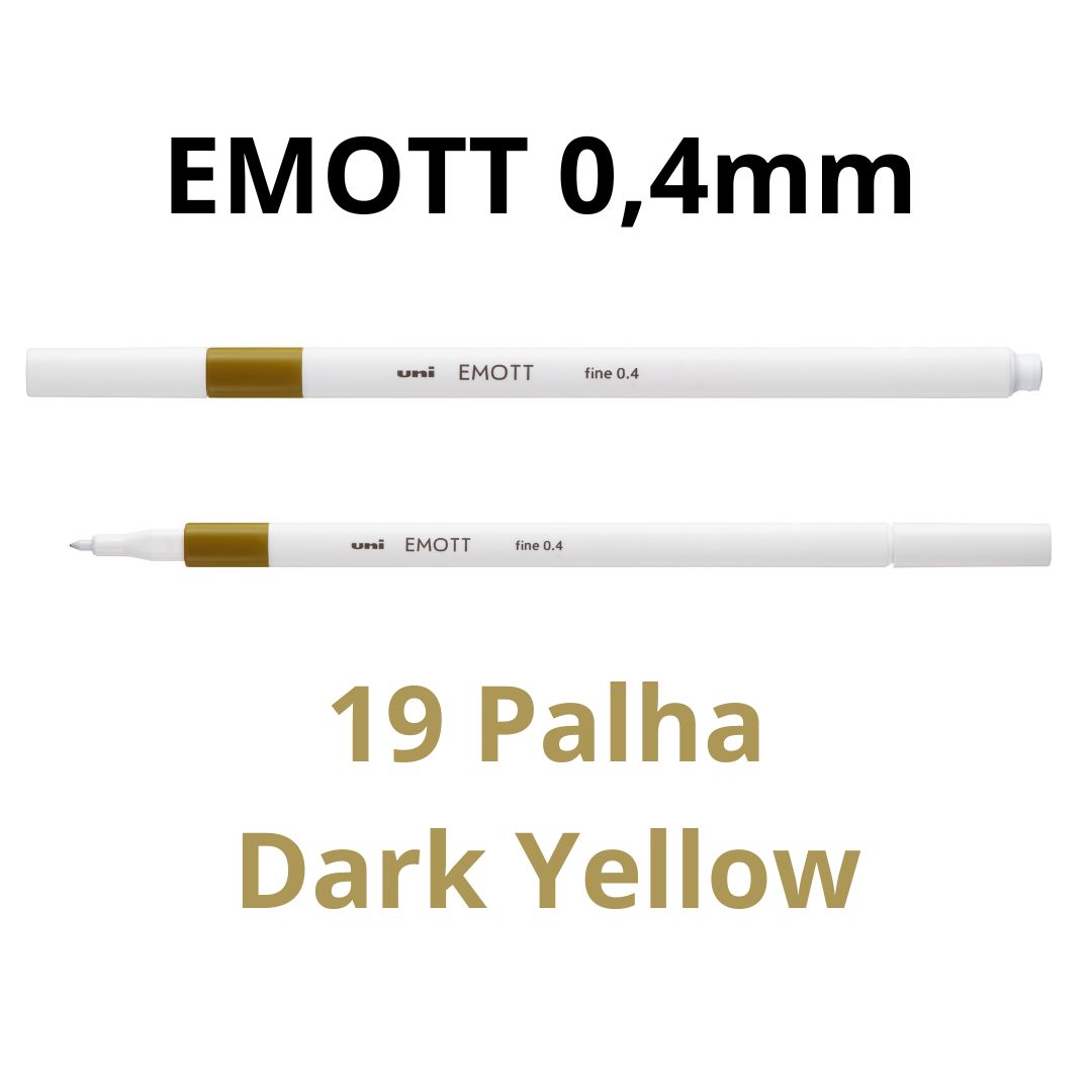 CANETA HIDROGRÁFICA EMOTT 0,4 UNI PALHA 19