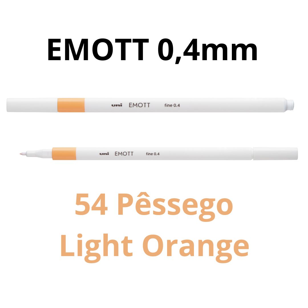 CANETA HIDROGRÁFICA EMOTT 0,4 UNI PESSEGO 54
